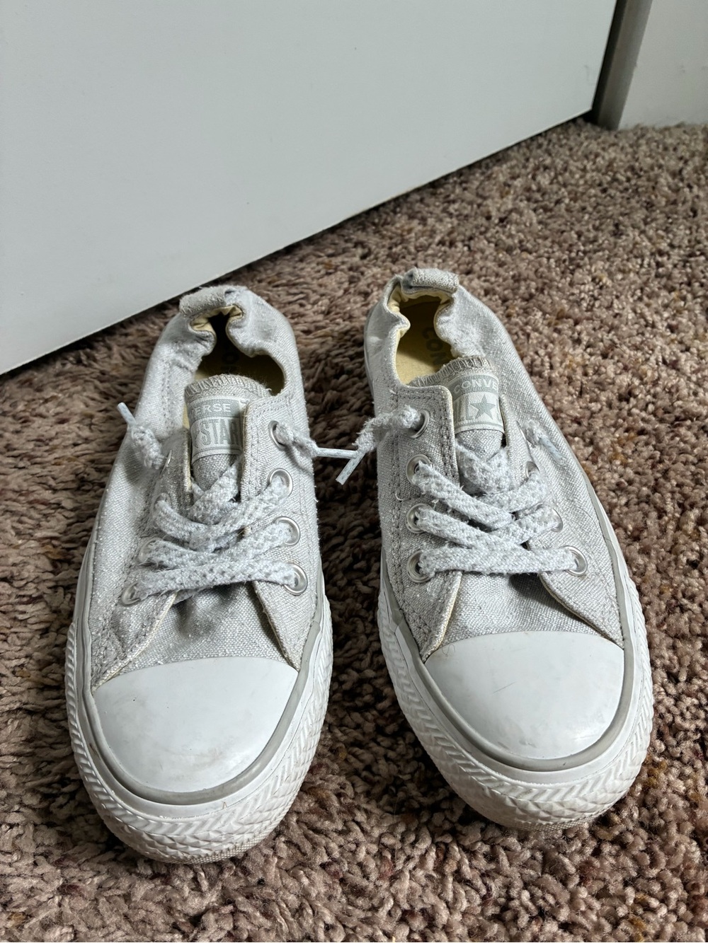 Converse Gray Low-Top Sneakers